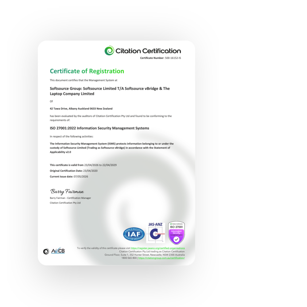 Softsource ISO27001